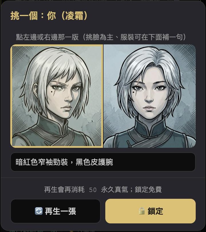 一次畫出兩版，挑一張